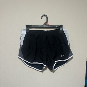 Nike Women's Black and White Running Shorts